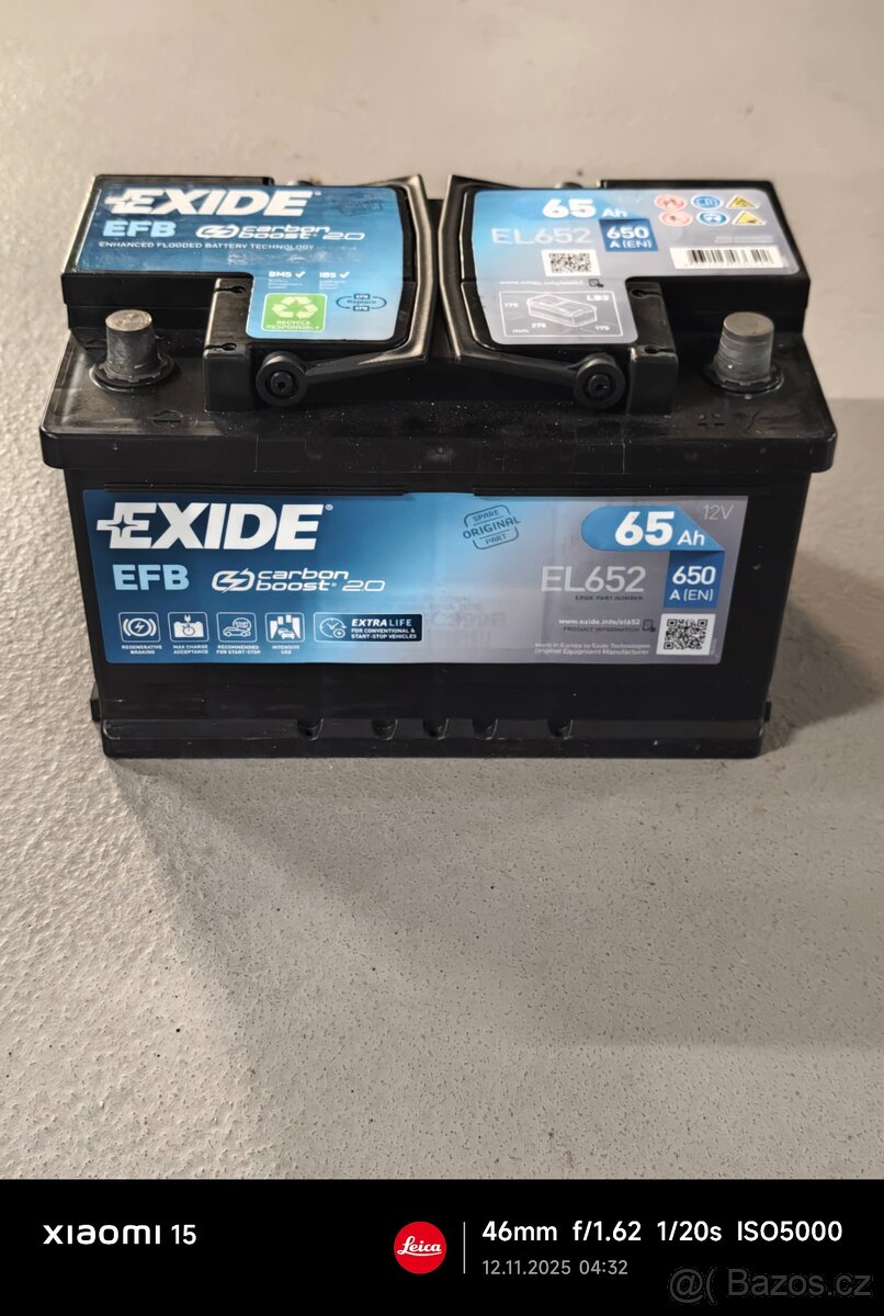AUTOBATERIE EXIDE 65Ah 650A EFB - 3