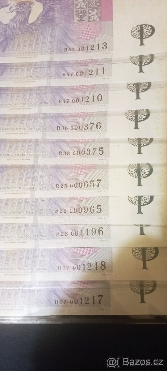 1000 Kč s přítiskem série R07, R23, R25, R38, R47 - 3