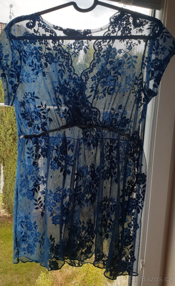 Dámský krajkový top, halenka, H&M, vel. S - 3
