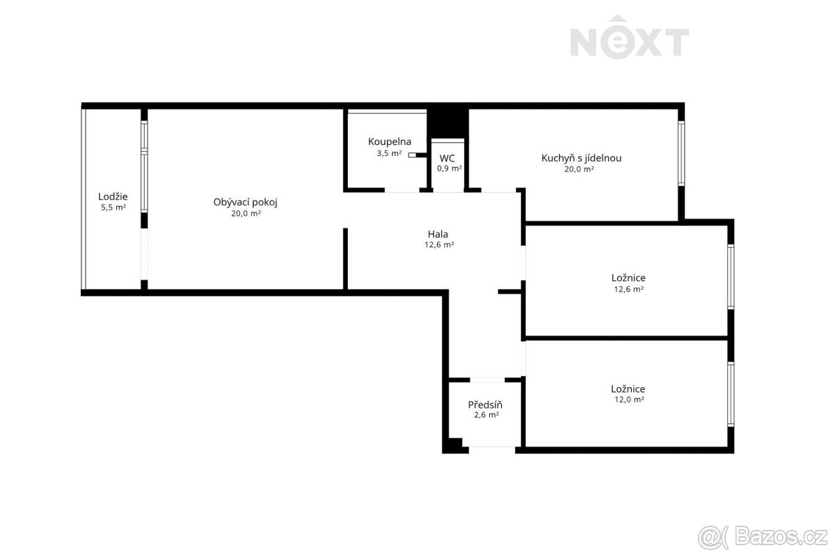 Prodej byt 3+1, 79㎡ - 3