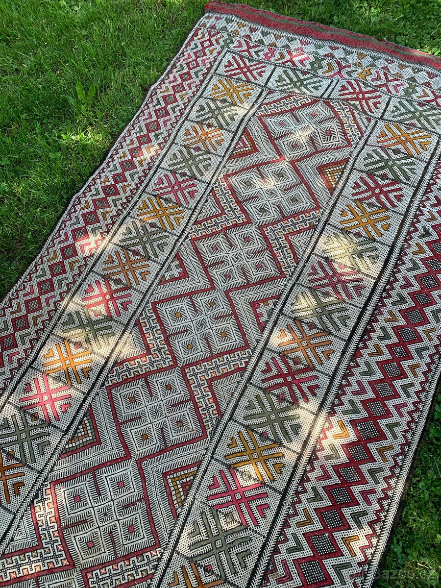 vintage perský koberec 380x117 cm - 3