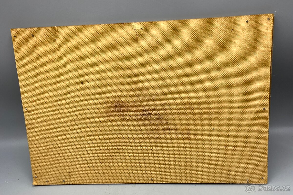 Maľovaný obraz chalúpky, rámovaný - 3