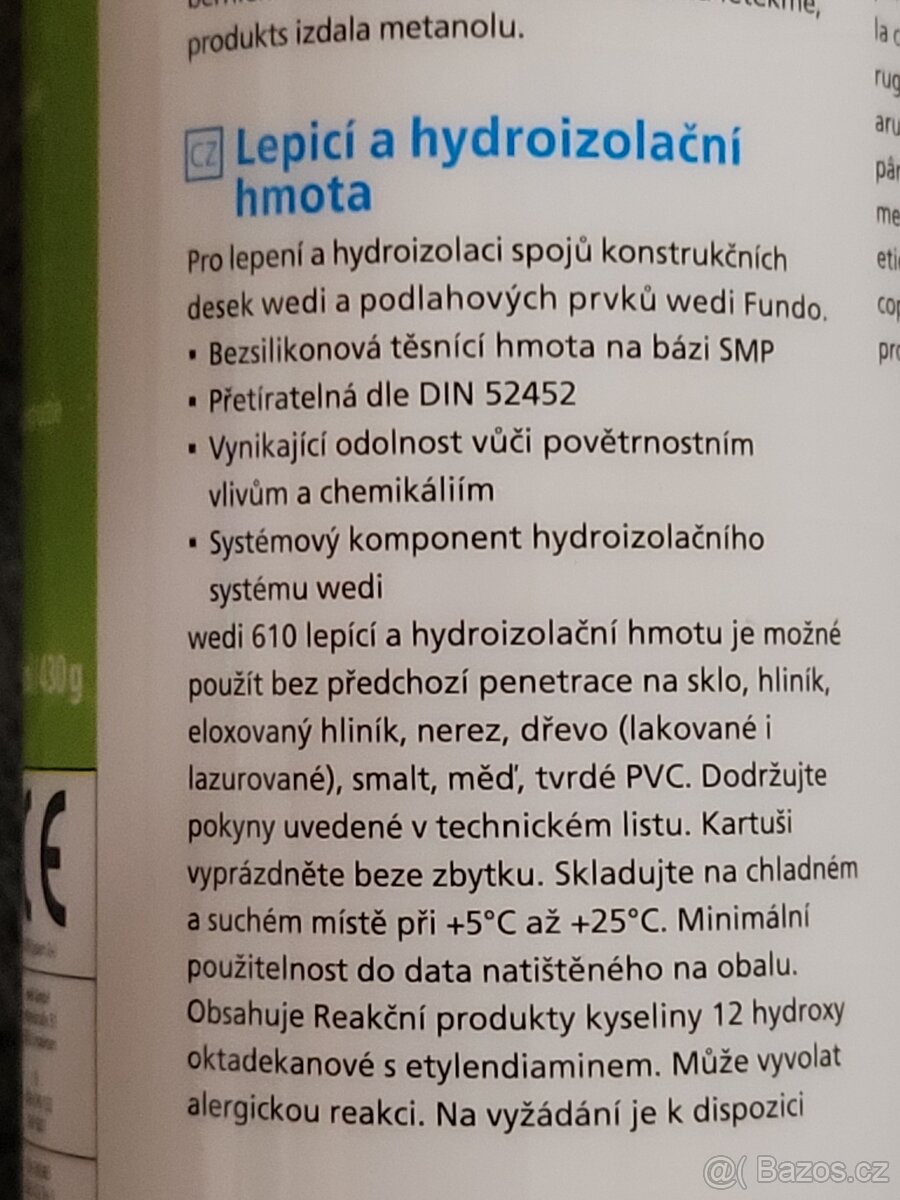 WEDI 610 lepicí a hydroizolační hmota - 3