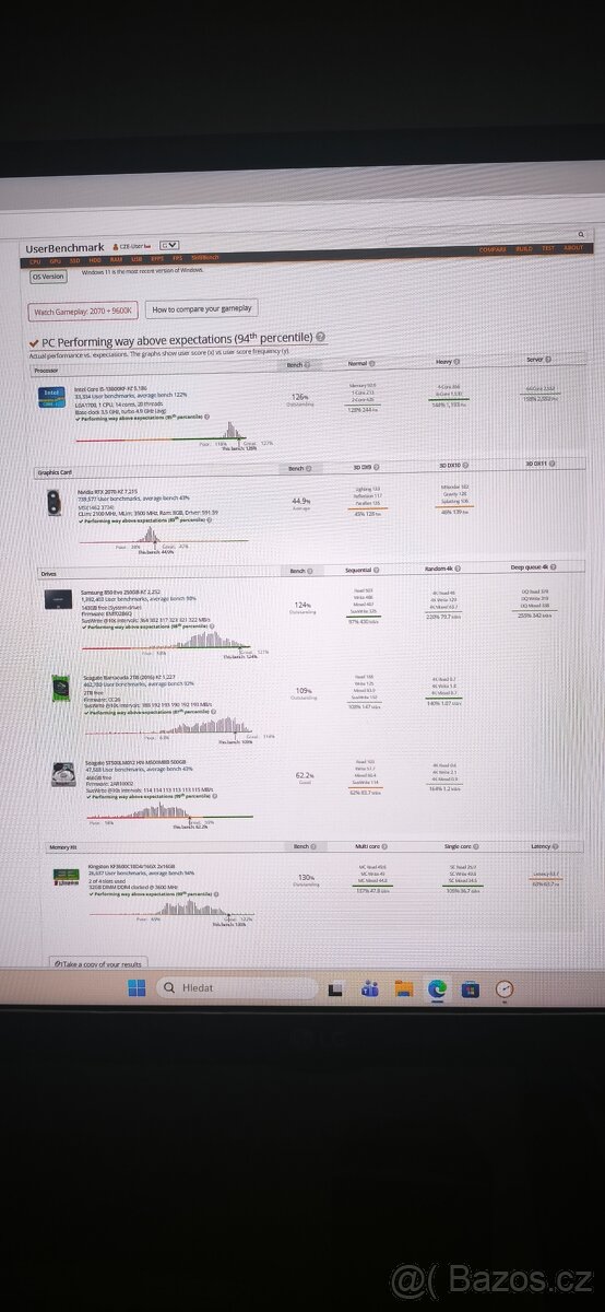 Herní PC i5-13600KF / RTX 2070 / 32GB RAM – čistý Windows - 3