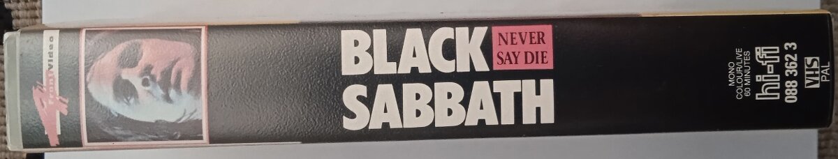 VHS BLACK SABBATH - NEVER SAY DIE - 3