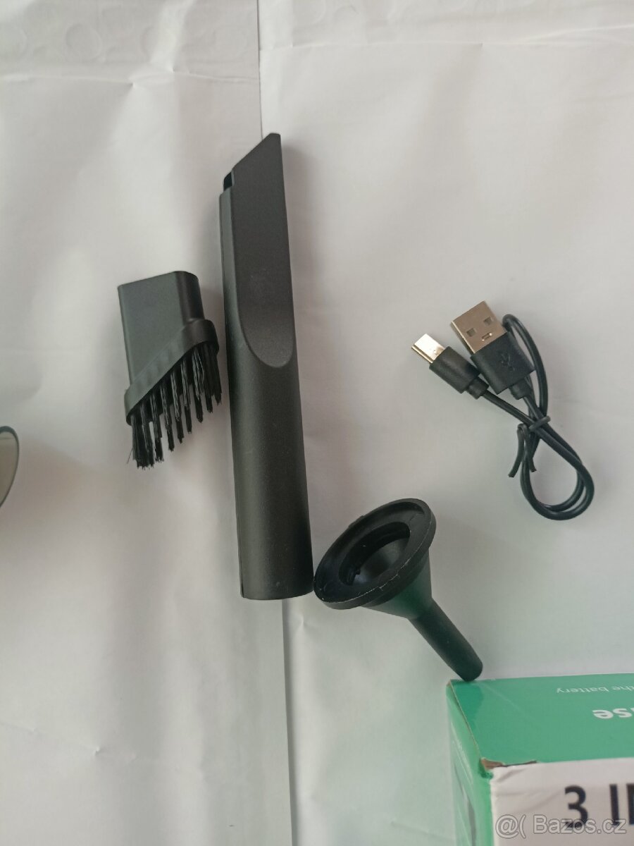 Bezdrátový AKU vysavač do auta a domácnosti 120W nový - 3
