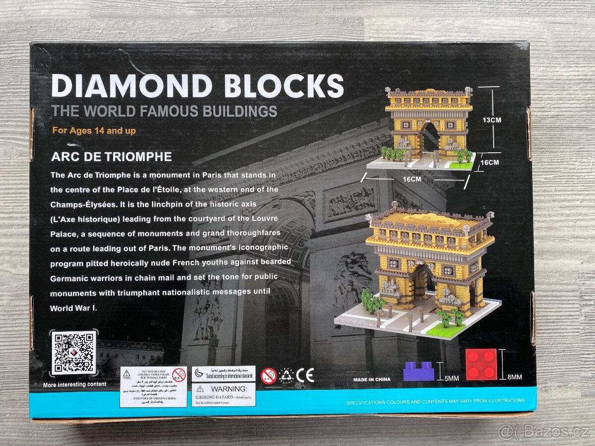 NOVÉ Stavebnice Vítězný oblouk - 1626 kostek - 3