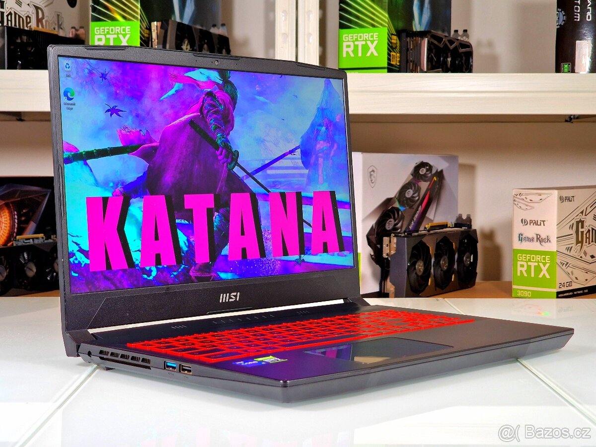 Herní notebook MSI KATANA | RTX 3060 6GB | 16GB | ZÁRUKA - 3