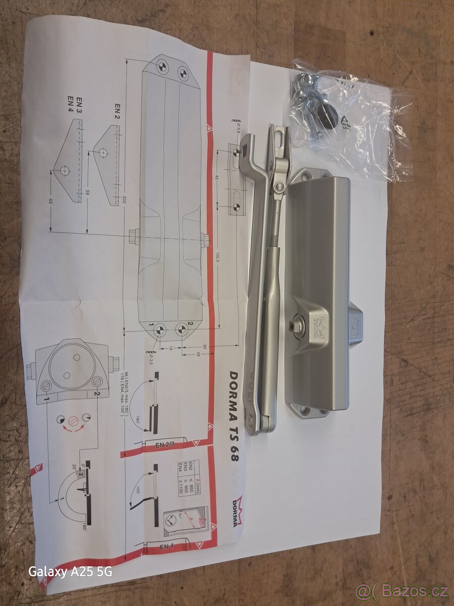Prodám nový dveřní zavirac Dorma TS 68 EN2/3/4 - 3