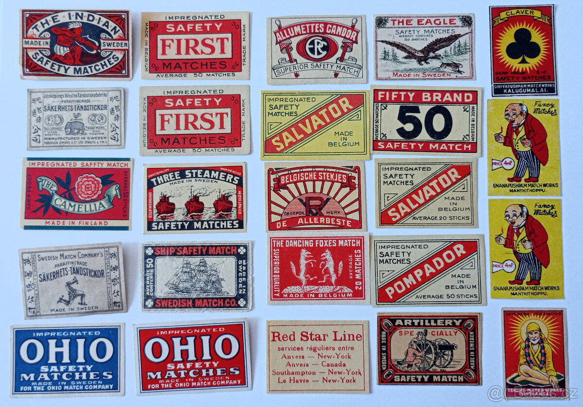 Sbírka 425 zápalkových nálepek Švédsko - 3