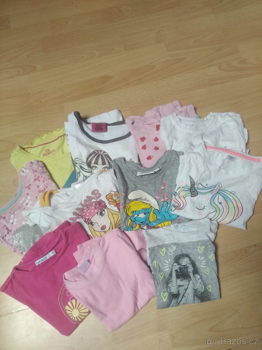 Trička,košilky,mikiny,vesta - vel.90-116 - 3