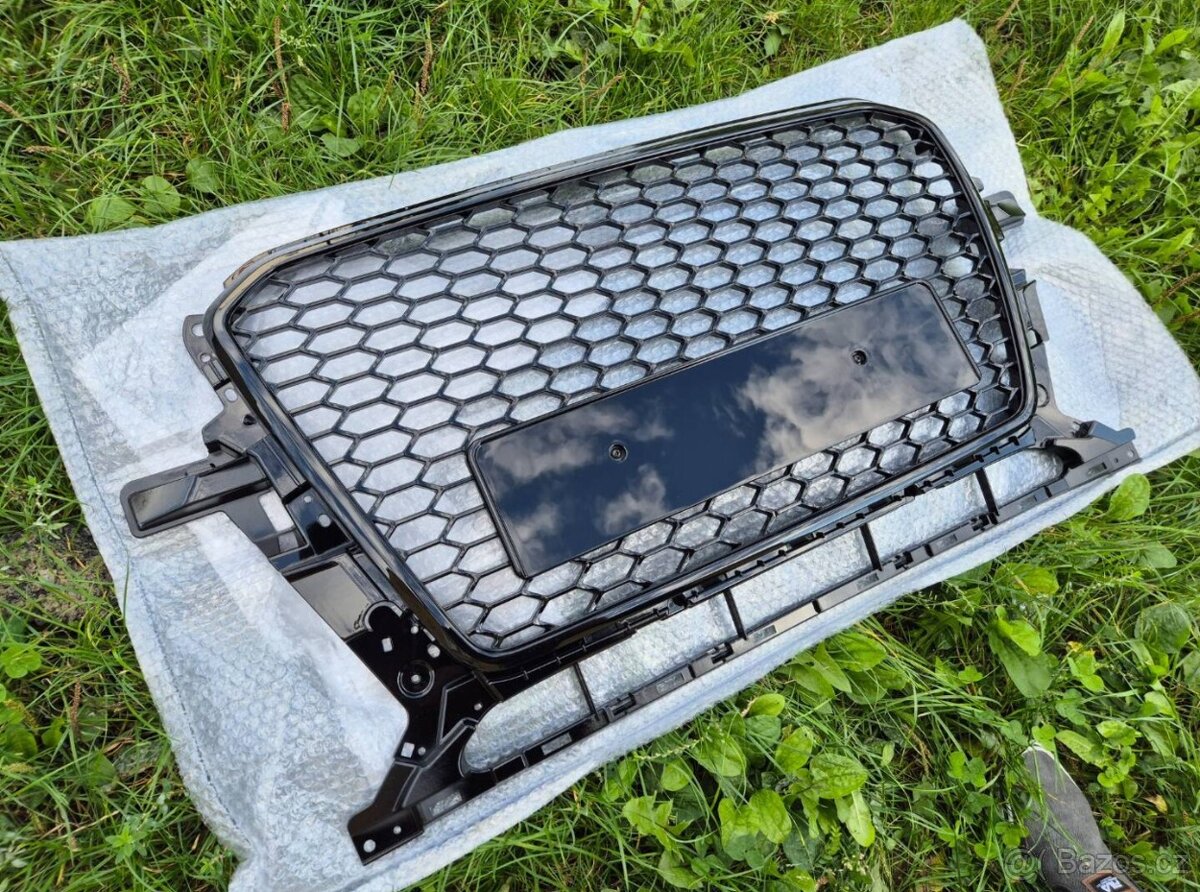 AUDI Q5 8R FACELIFT predná maska / HONEYCOMB / ČIERNA - 3