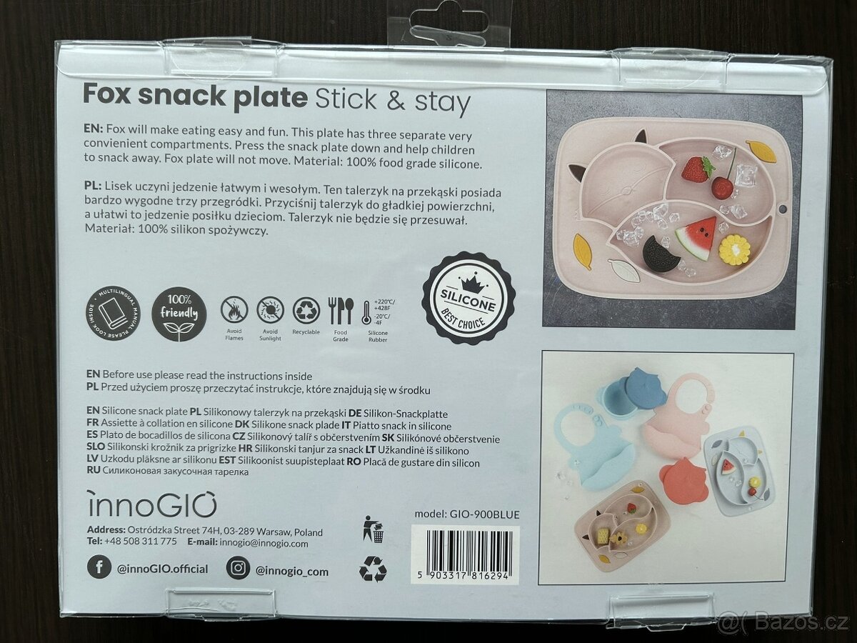 Silikonový talíř GIOfresh Fox (liška) - 3