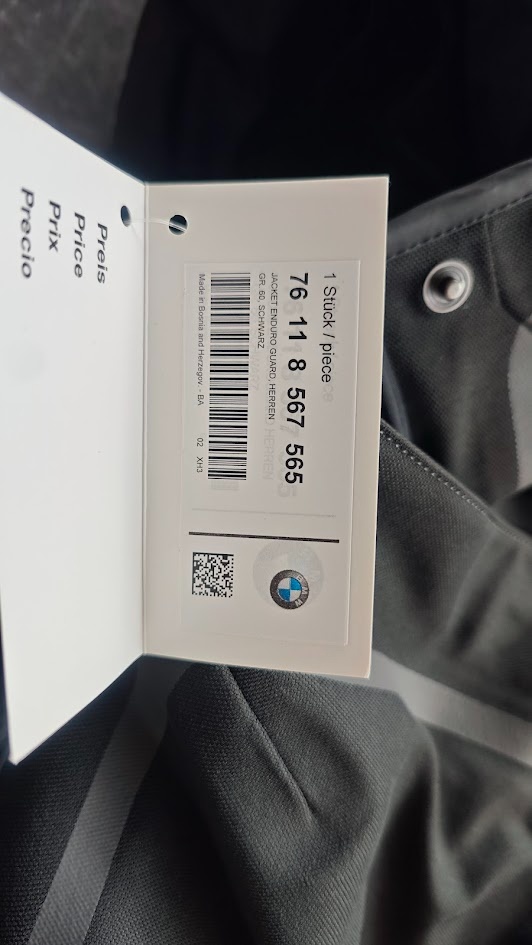 Bunda EnduroGuard pánská černá, vel. 60 - nová - 3