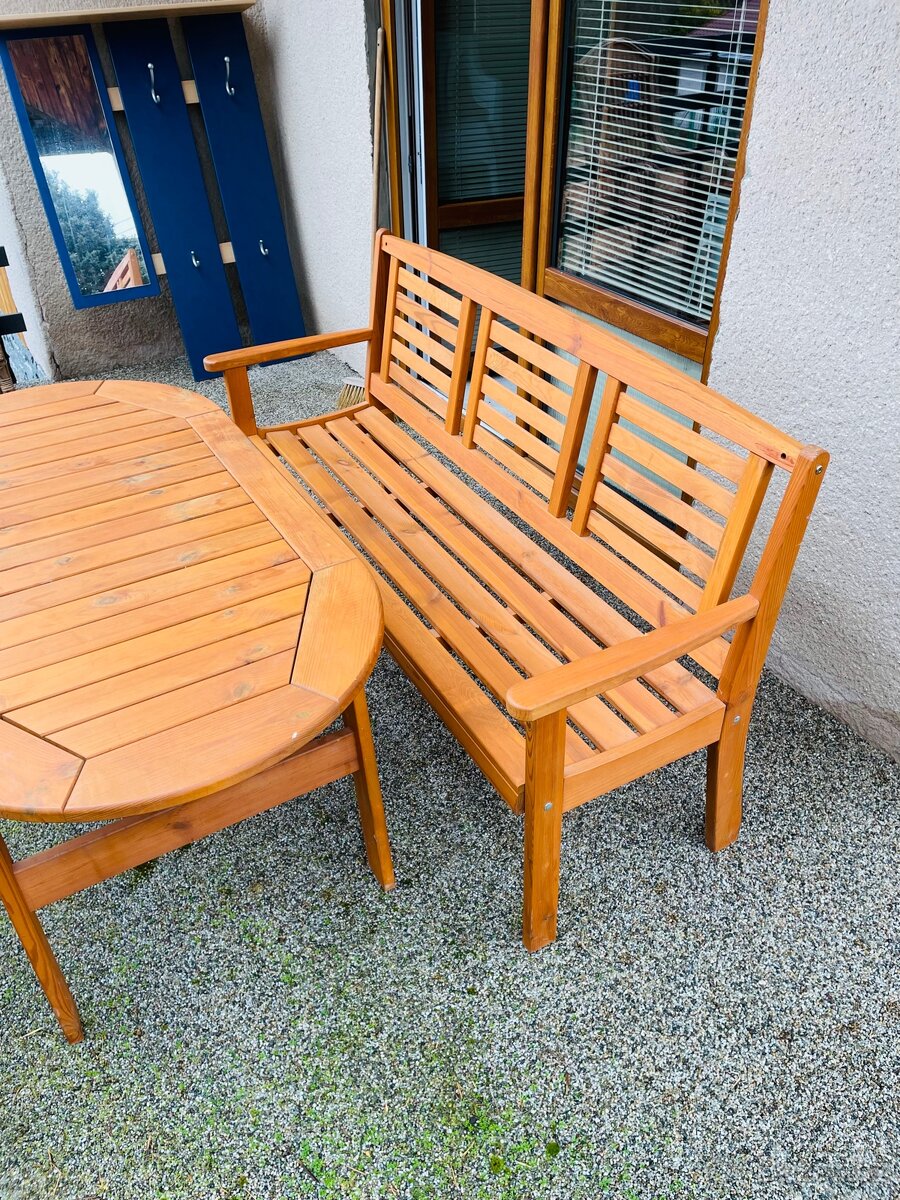 Zahradní set - dřevěný - 3