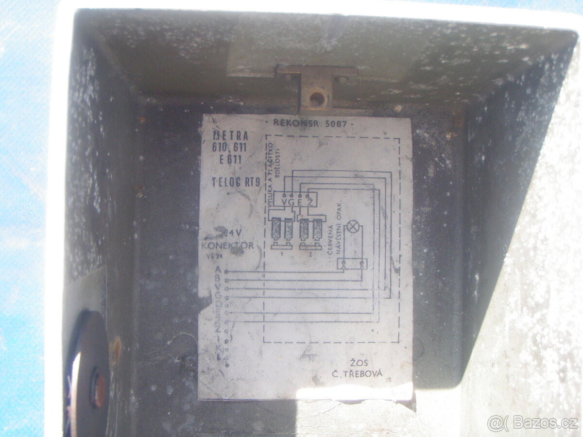 Rychlomer TELOK z lokomotivy T 669 - 120 km/h čti popis - 3