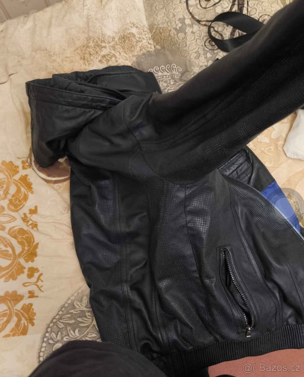 Kožená bunda Philipp Plein XL - kvalitní kus ze zahraničí - 3