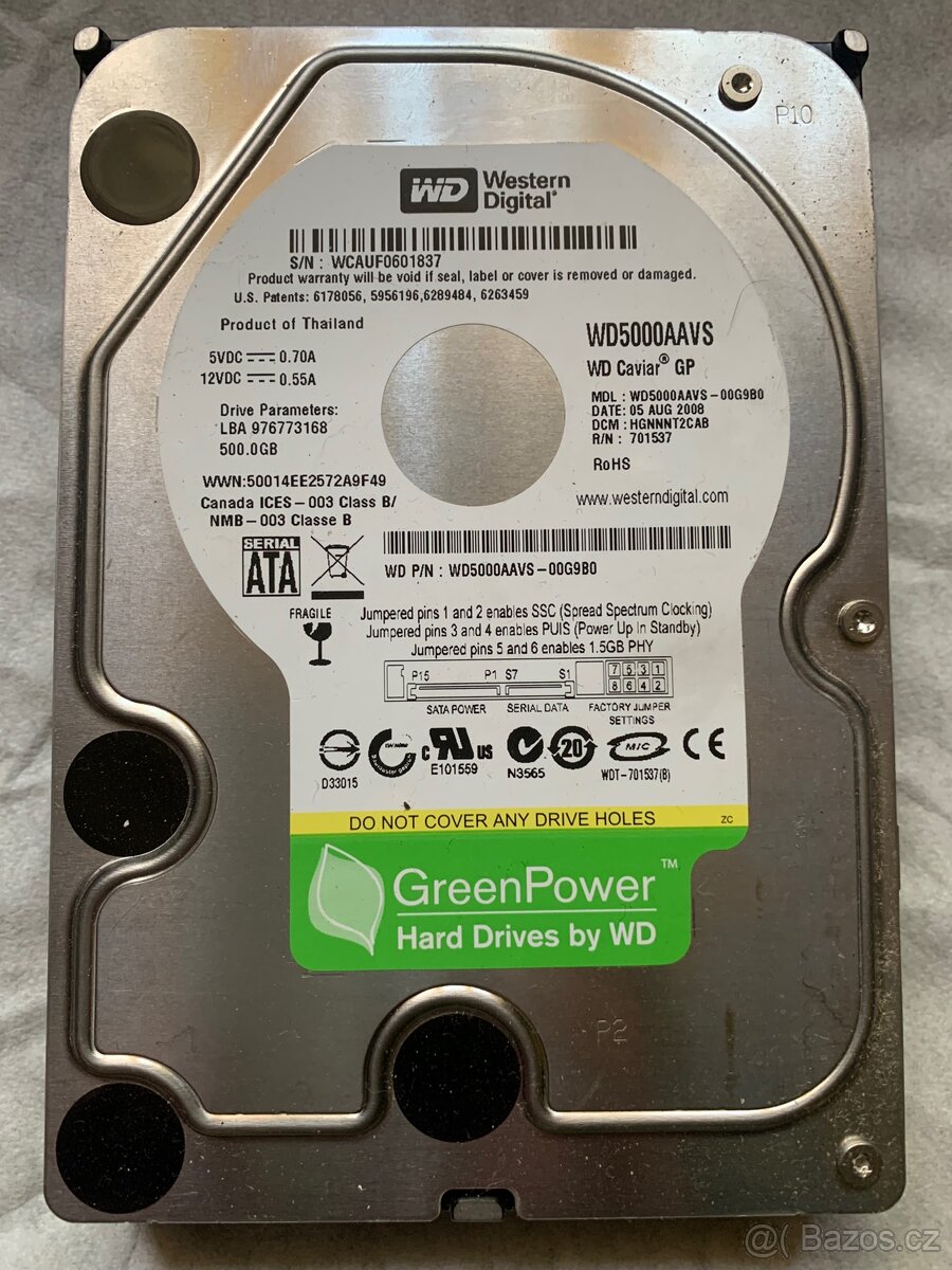 HDD Western Digital 1TB/500GB/160GB - 3