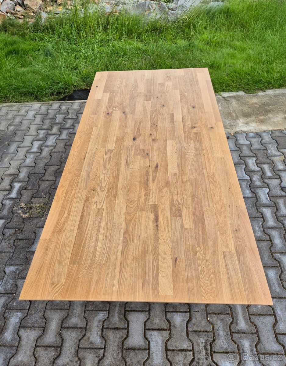 Rozkládací jídelní stůl z masivu - dub - 3