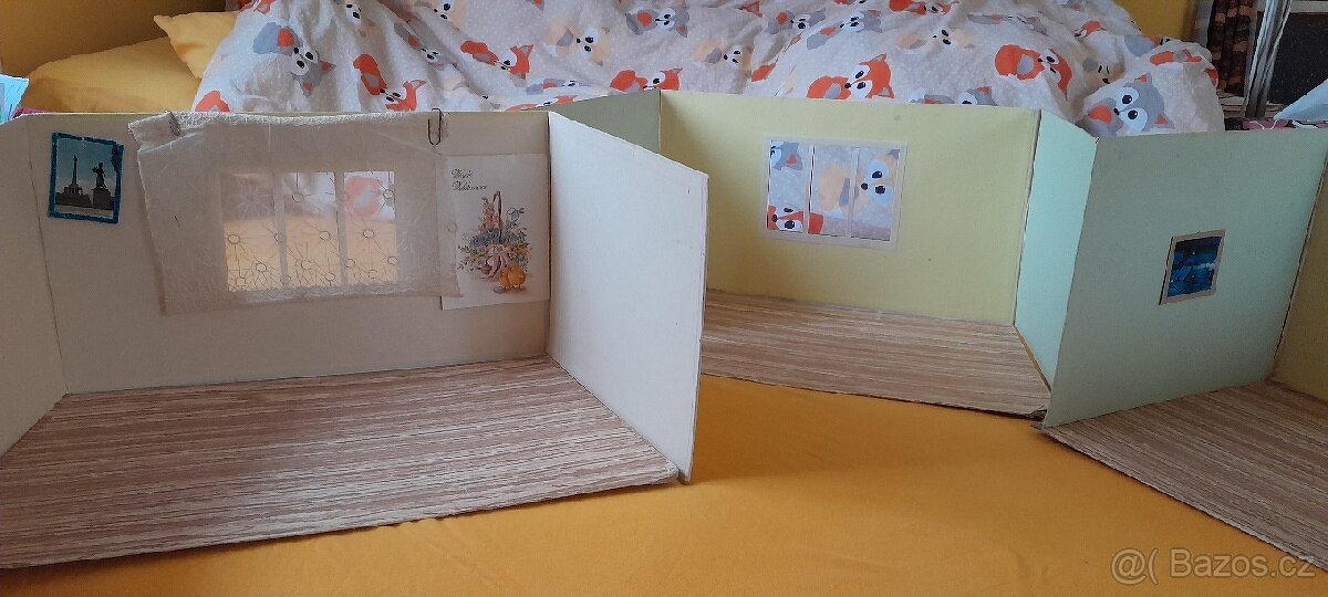 Pokojíčky -JEN papírové kóje pro panenky - 3