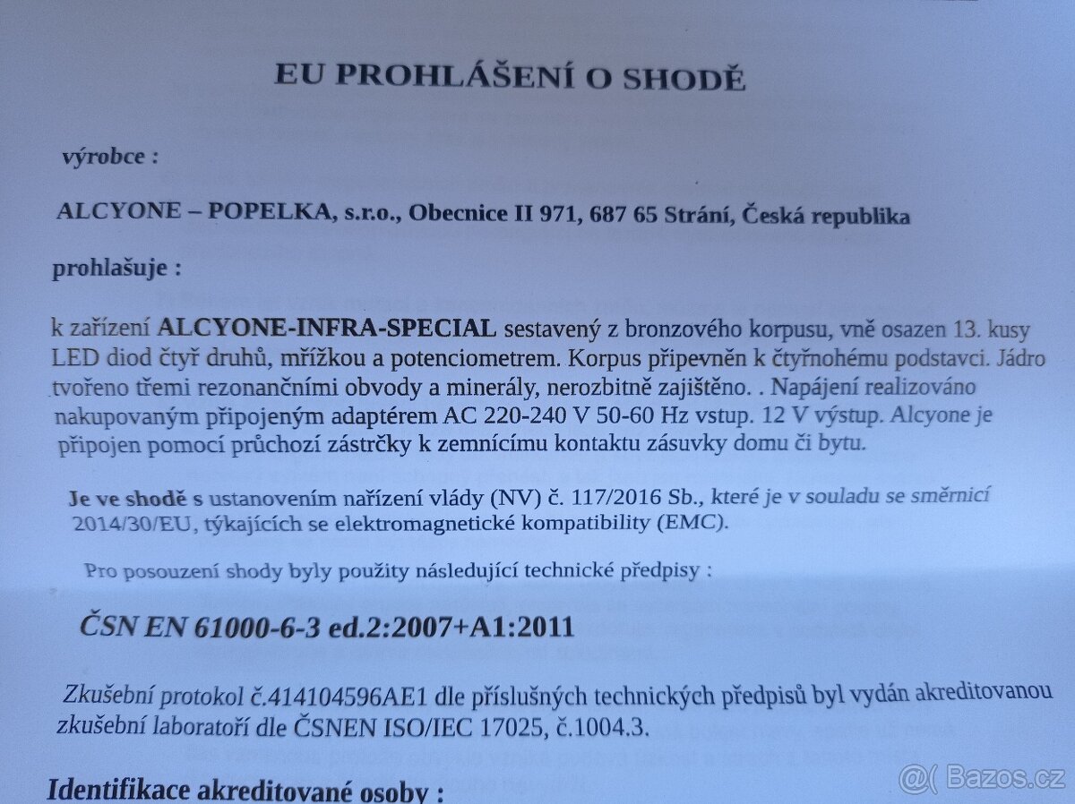 harmonizér Alcyone Infra Special Popelka - 3