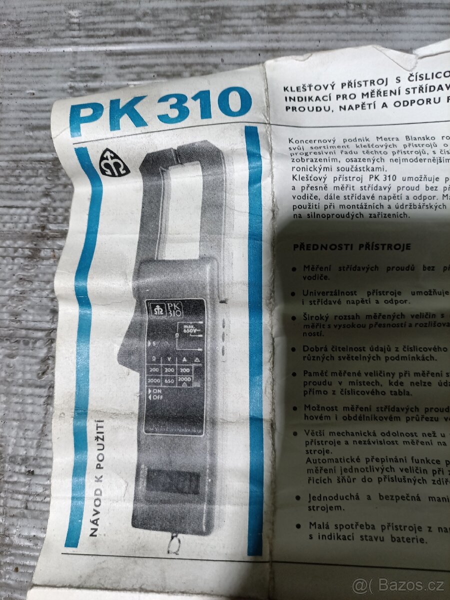 Klešťový měřák Metra Blansko ČSR - 3