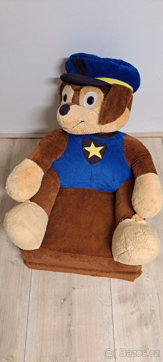 Dětské plyšové rozkládací křeslo - 3