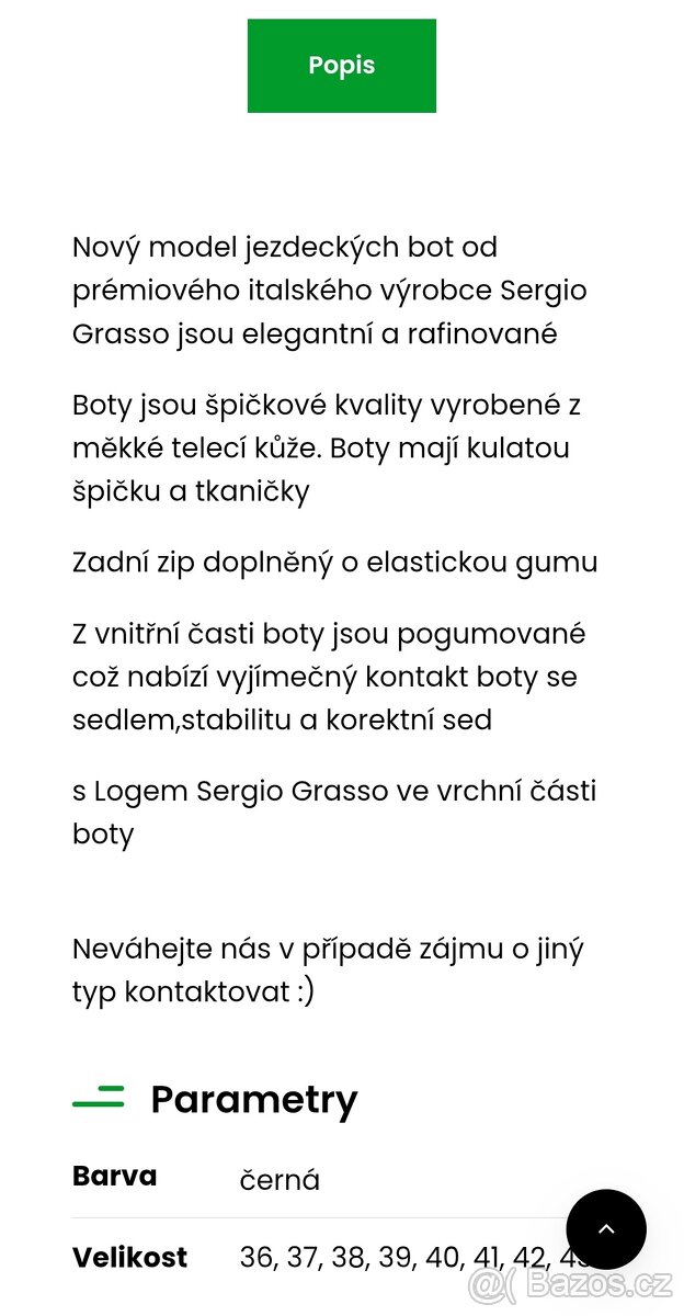 Vysoké jezdecké boty Sergio Grasso vel.36 - 3