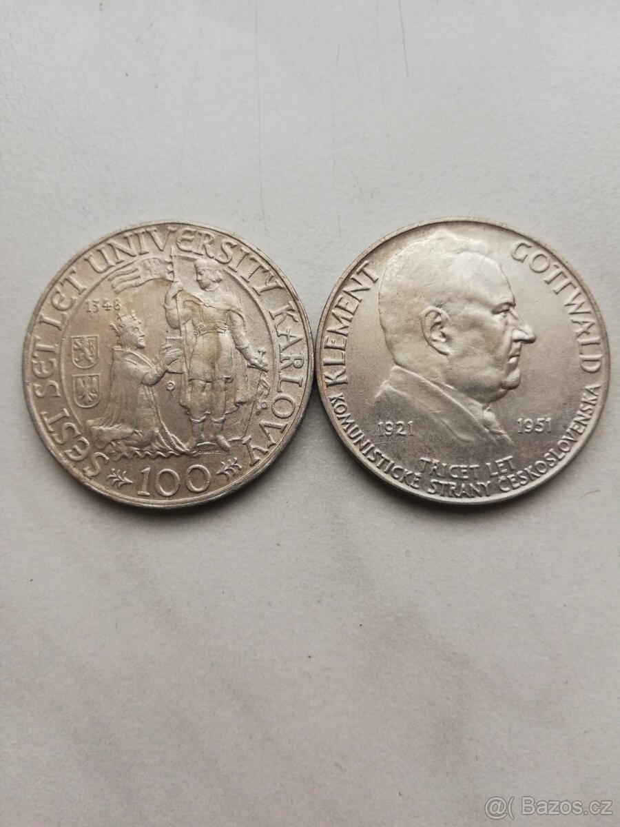 Pamětní stříbrné mince 100kčs - 3