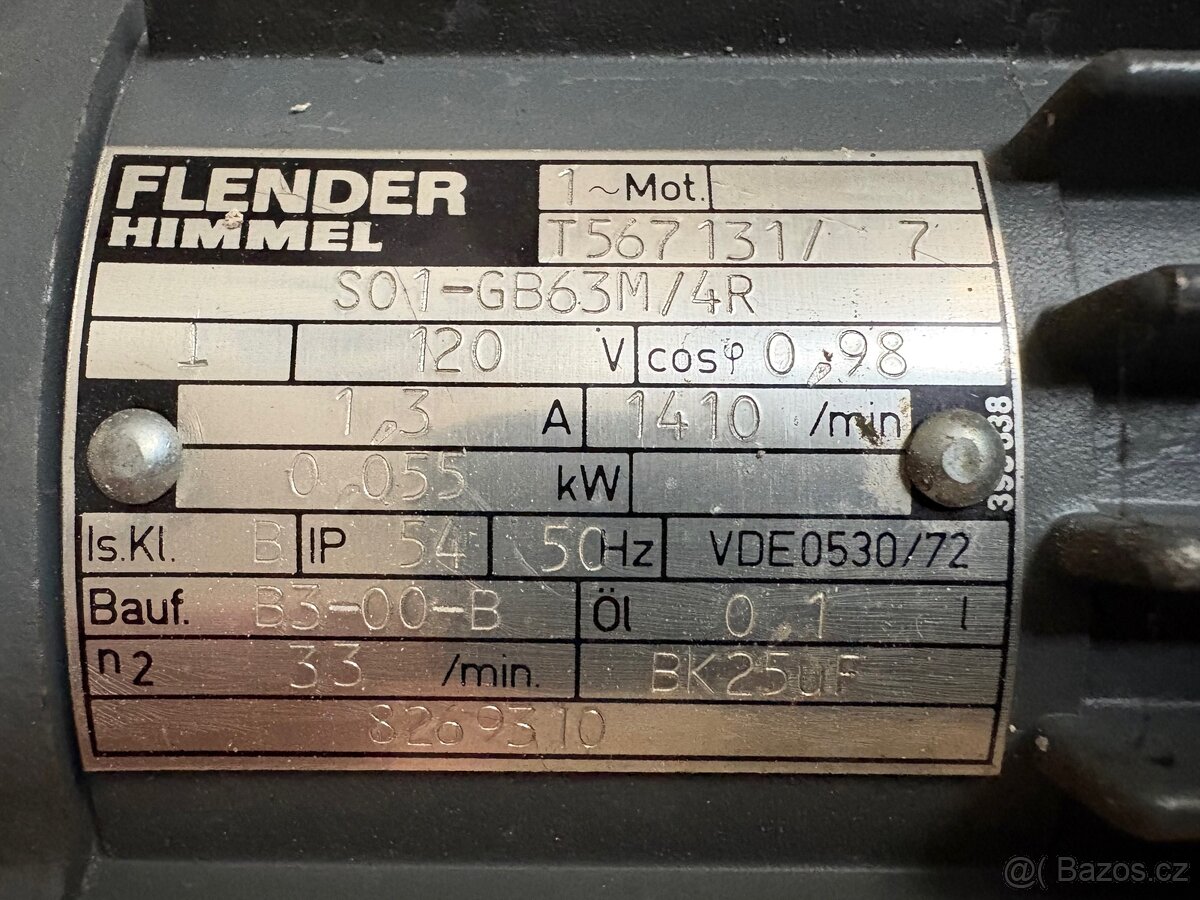Elektromotor s převodovkou 3ks - 3