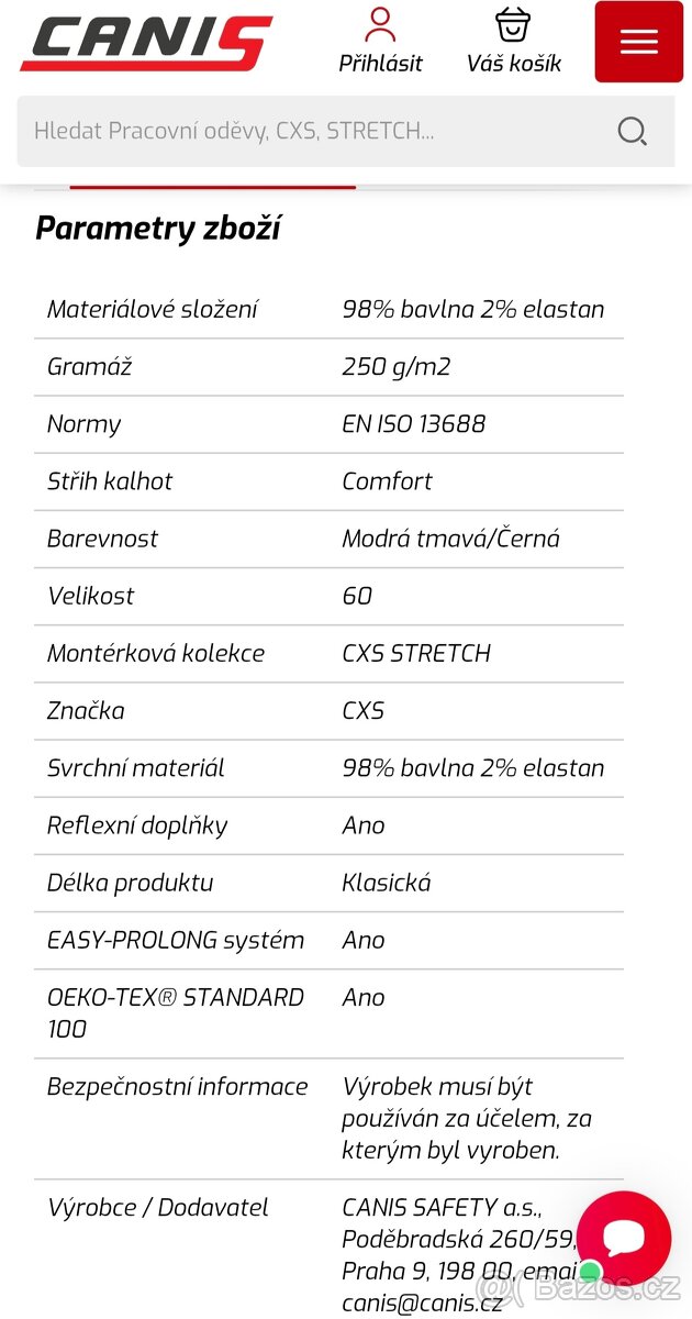 CXS kalhoty - 3