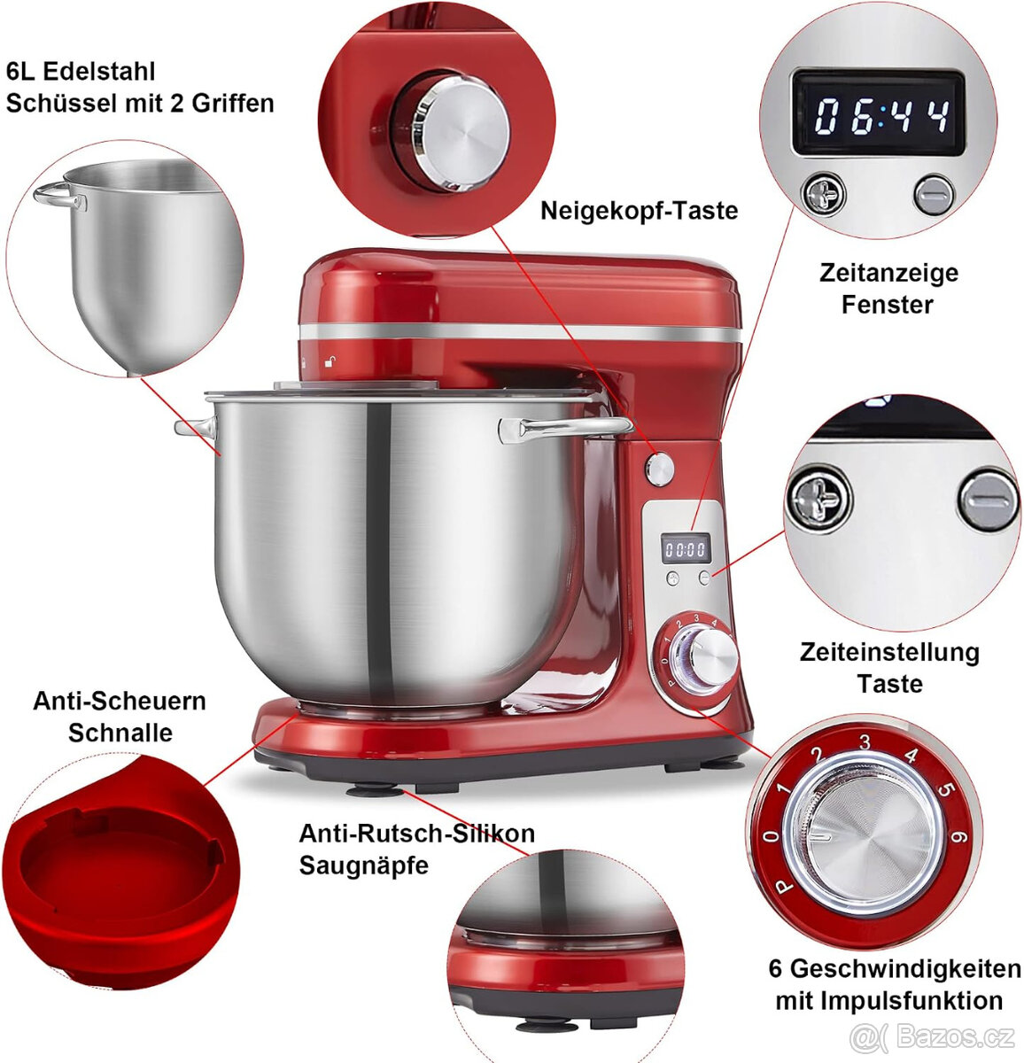 Kuchyňský mixér Biolomix 6L, 1200W - 3