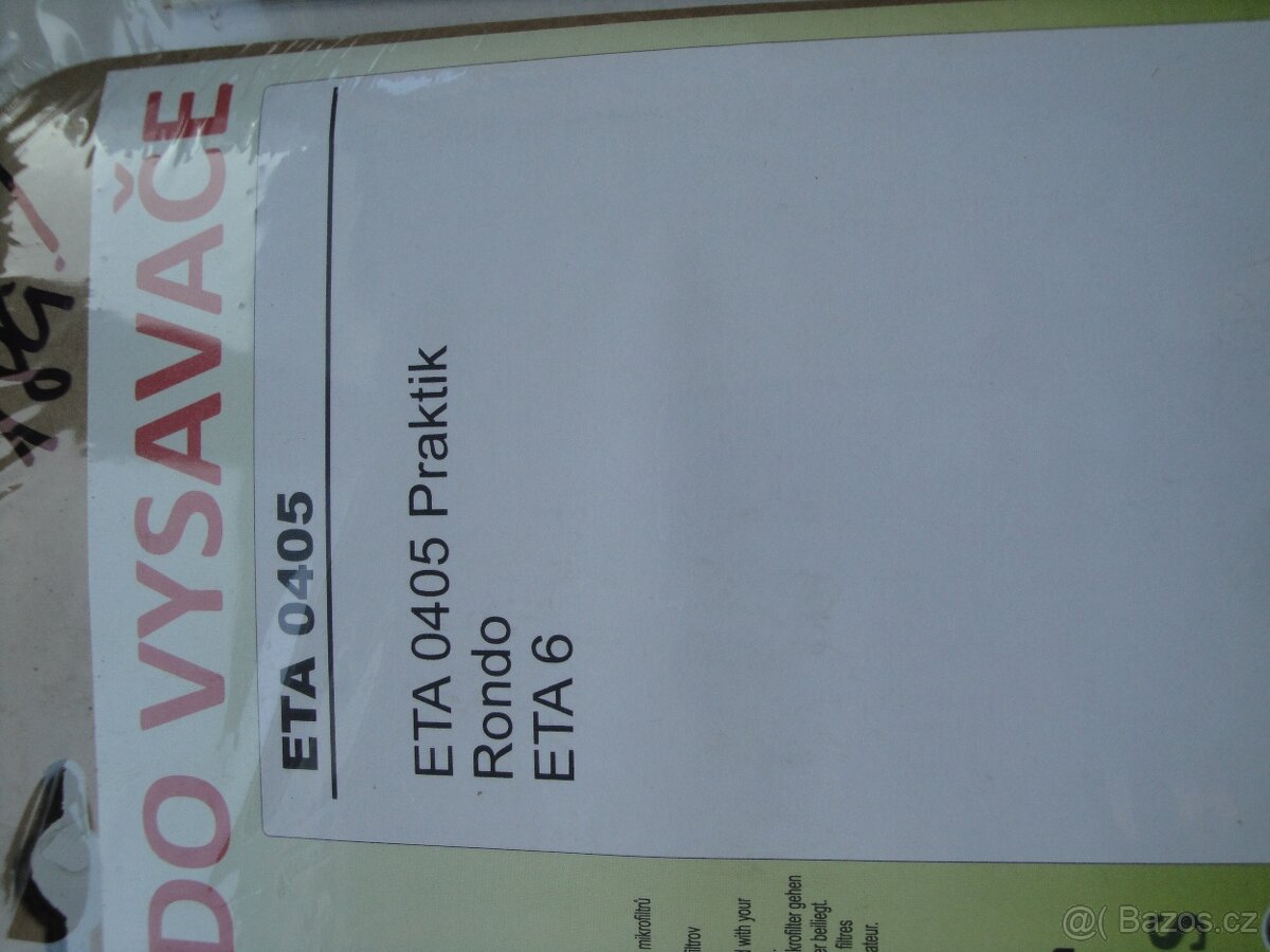 Sáček do vysavače ETA Praktik, Rondo - 3