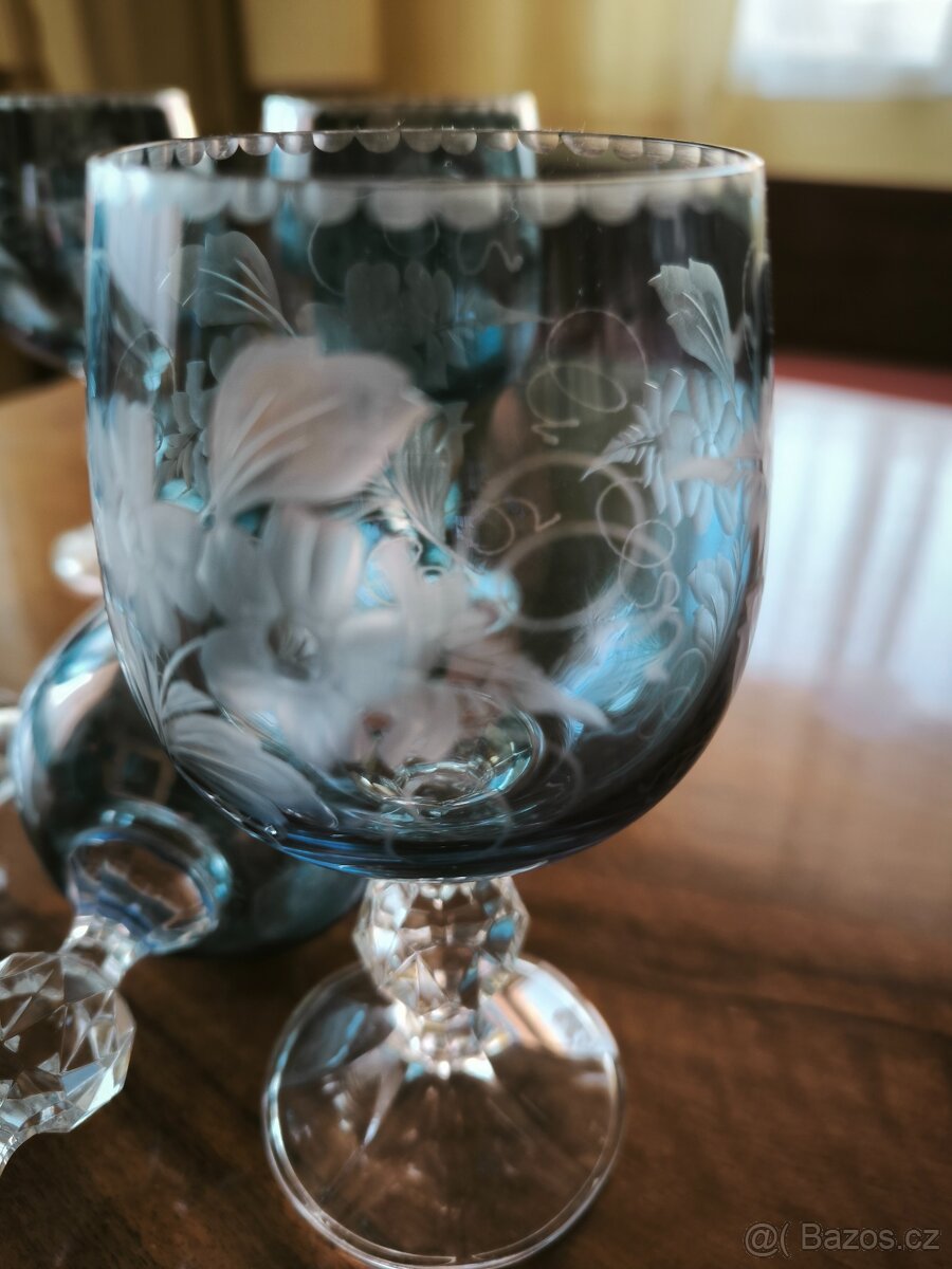 Nádherné, luxusní broušené skleničky - 3