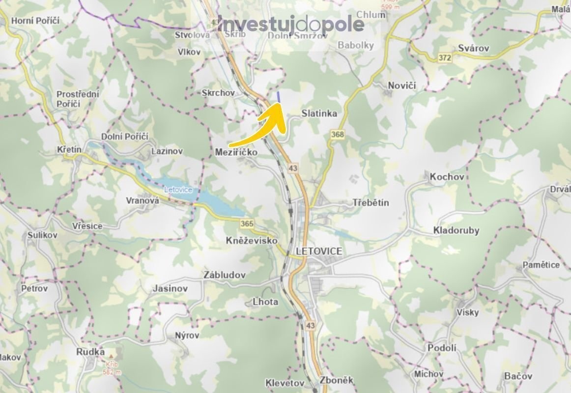 Prodej pole 10 583 m², Letovice - Slatinka - 3