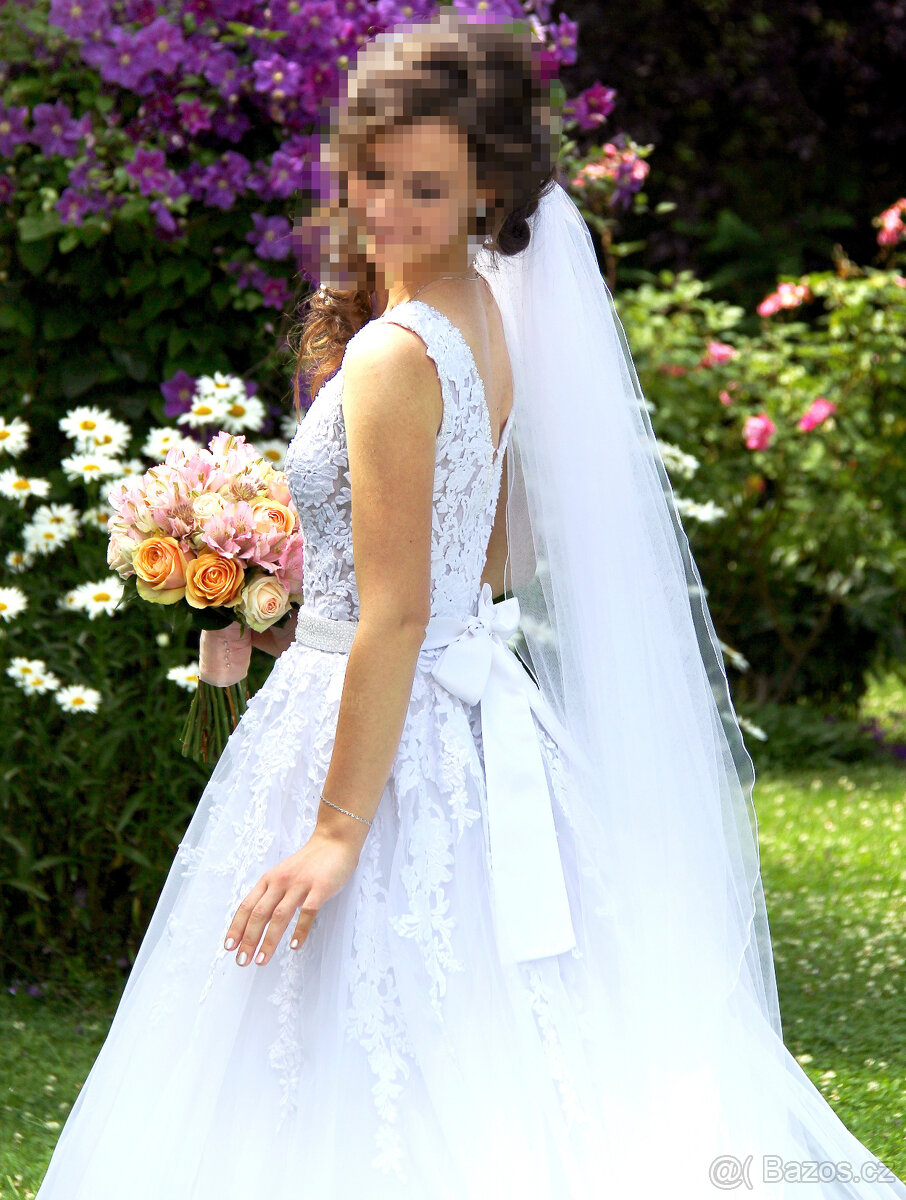 Svatební šaty velikosti XS/S - 3