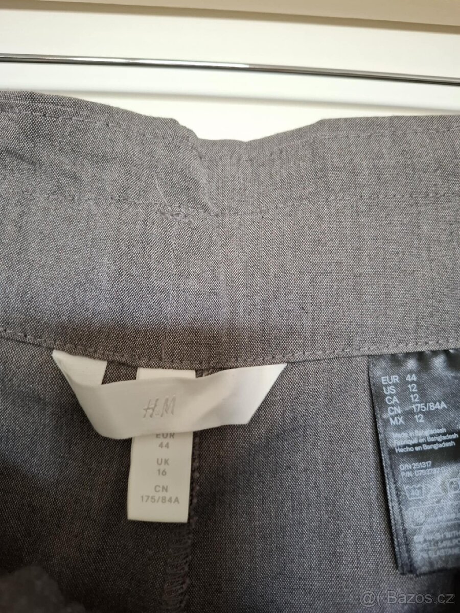 H&M šedé kalhoty L/XL - 3