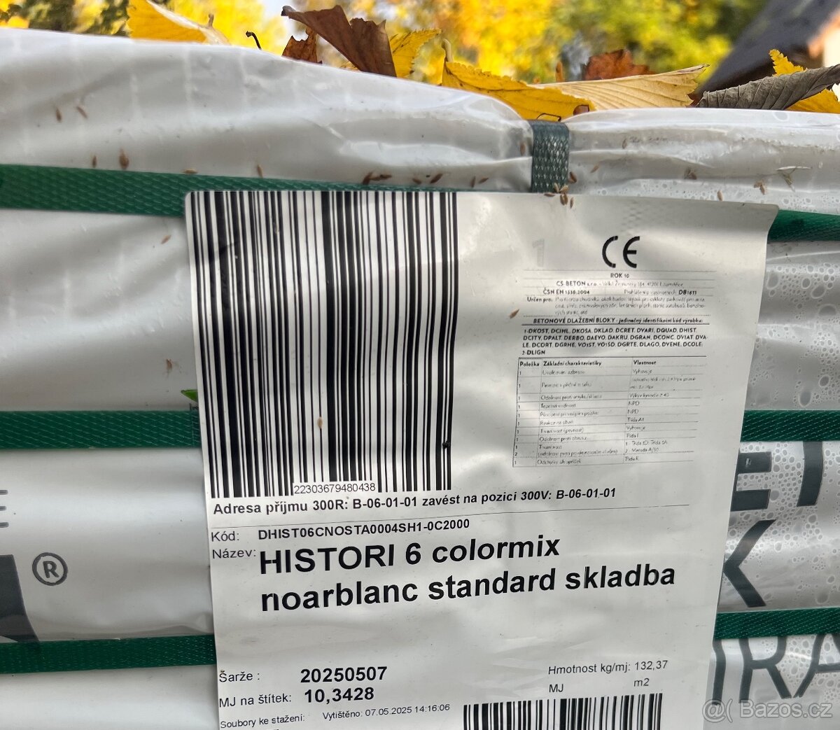 Venkovní dlažba-Histori6 colormix noarblanc standard skladba - 3