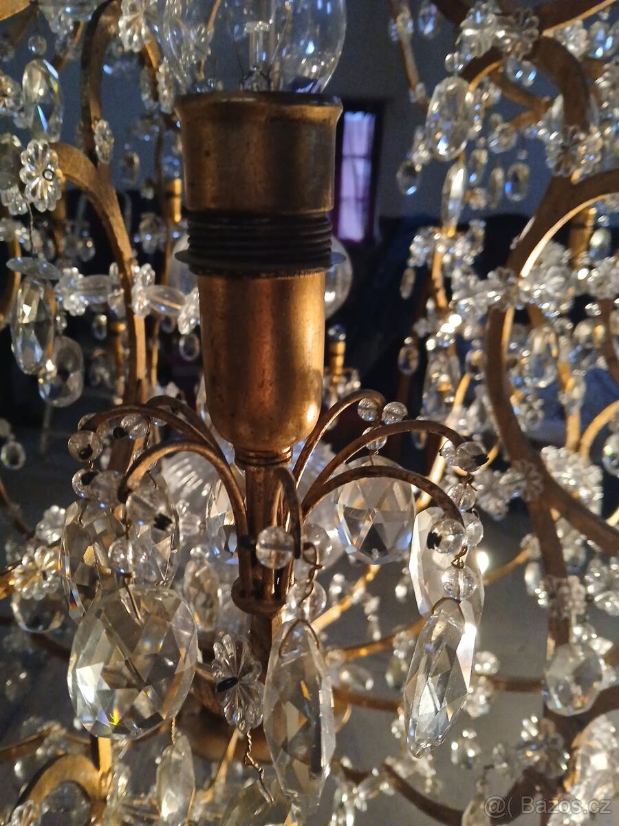 Prodám unikátní zámecký lustr, Lustry Bronze d'Art Français - 3