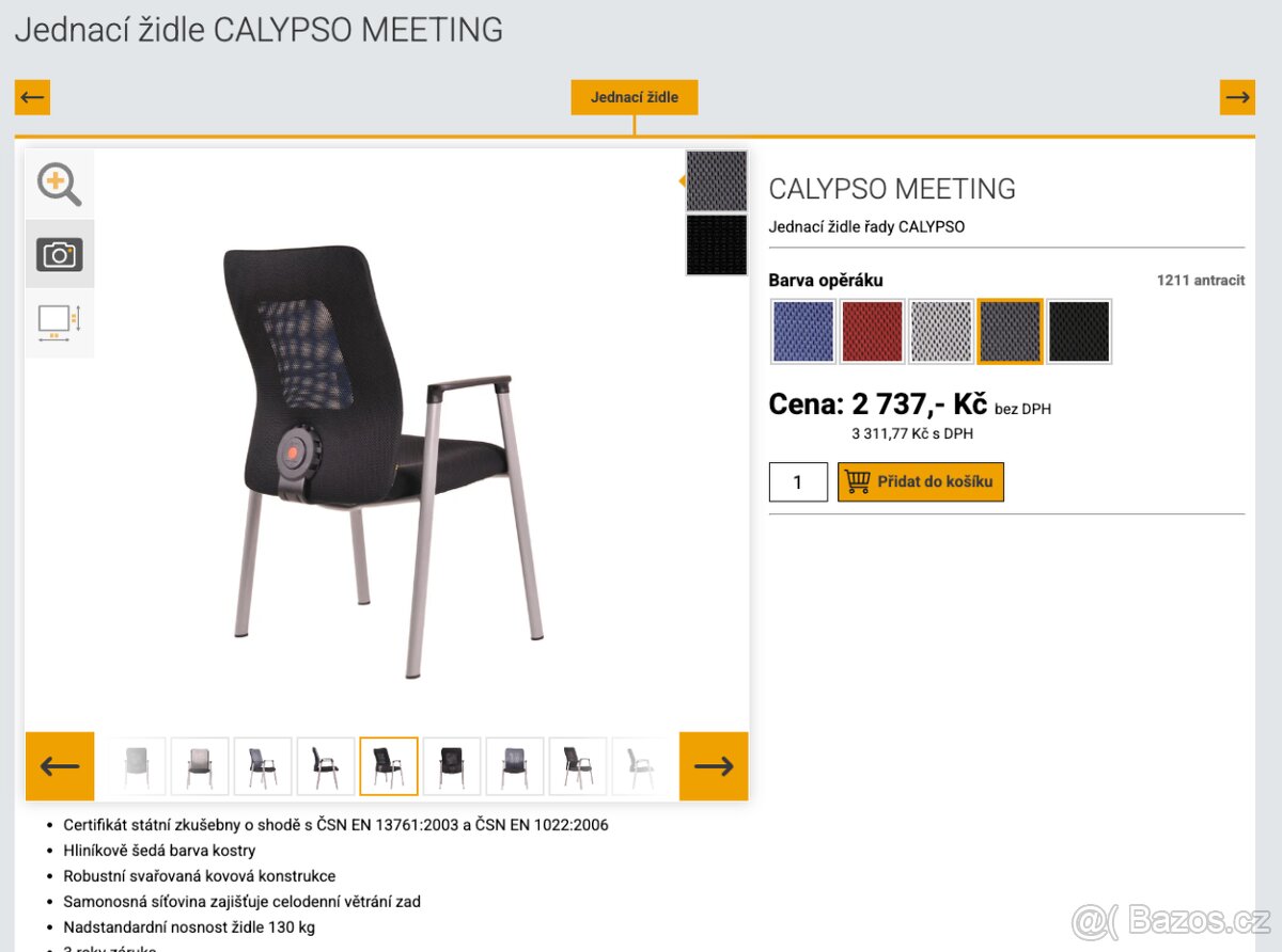 Výprodej kanceláře – mix jednacích židlí - 4 ks za 2 000 - 3