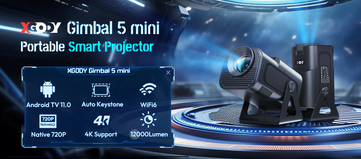 Projektor XGODY Gimbal 5 Mini - 3
