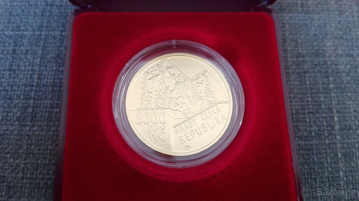 5000 Kč zlatá mince Hrad Buchlov - BK (běžná kvalita) - 3