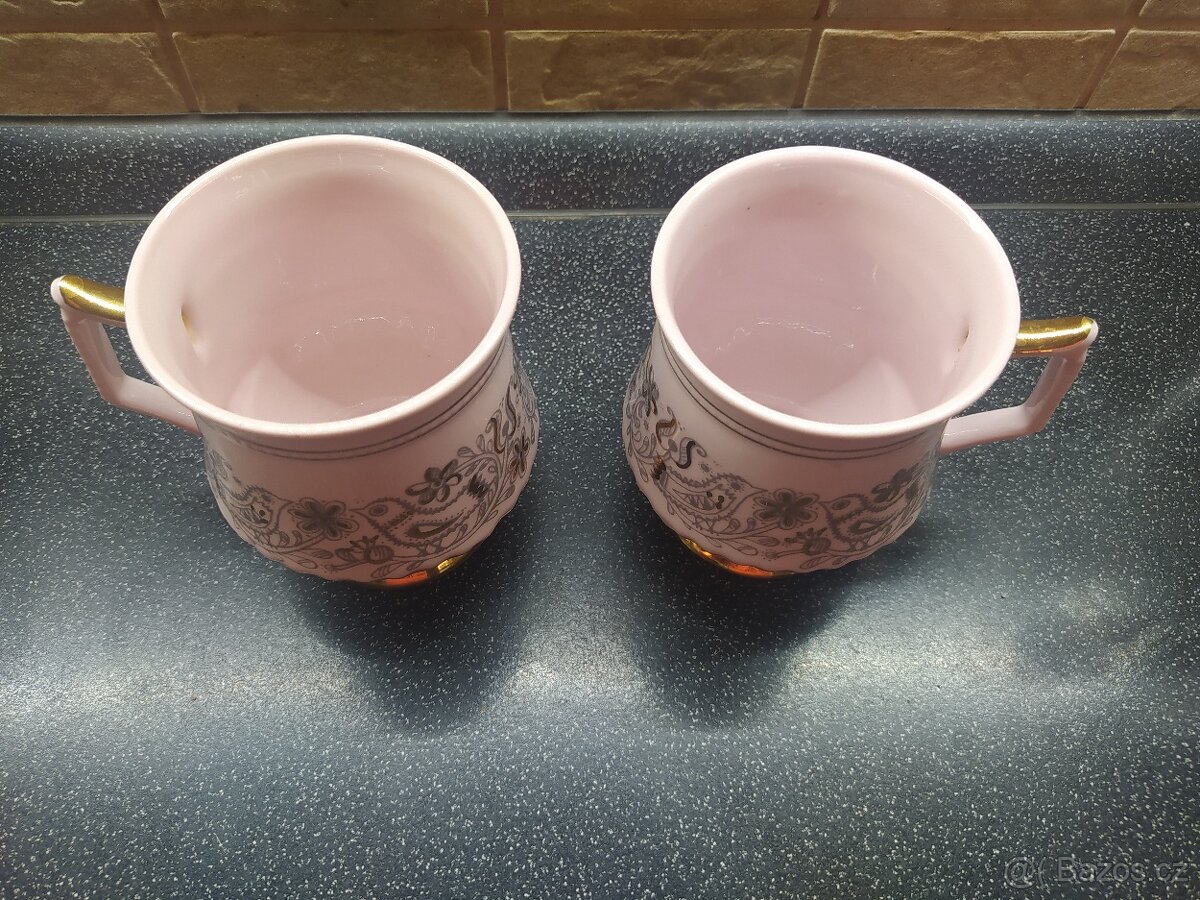 Hrnečky po mamince 2 kusy růžové - 3