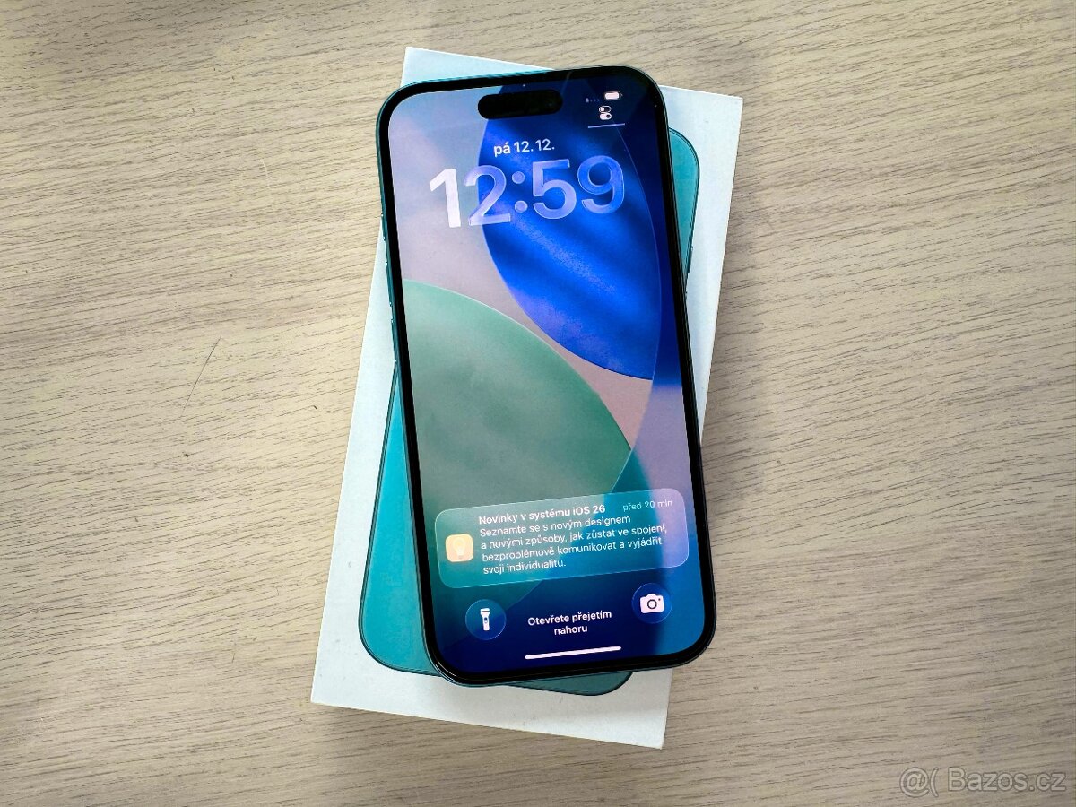 iPhone 16 | Zelený, 128GB, 100% kondice, Záruka - 3