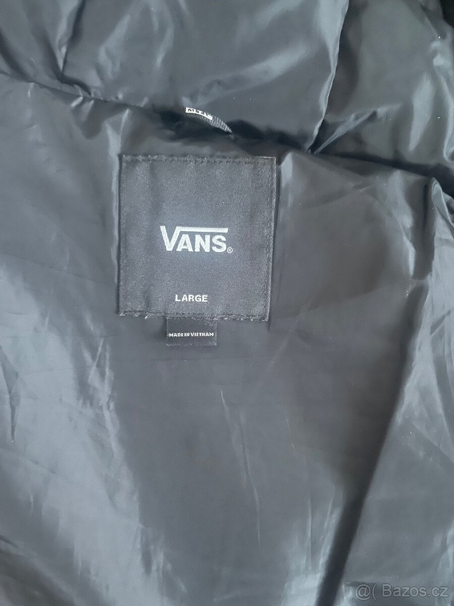 Péřová bunda Vans s kapucí – velikost L - 3