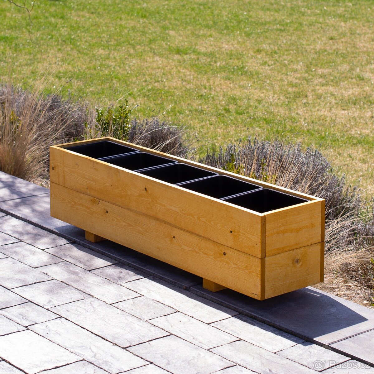 Dřevěné truhlíky na terasu - pinie - 3