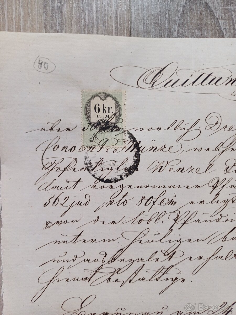 Staré dokumenty s kolky 5 - 3