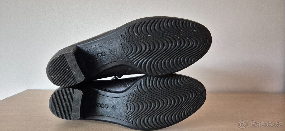 Kožené kotníkové boty Ecco - 3