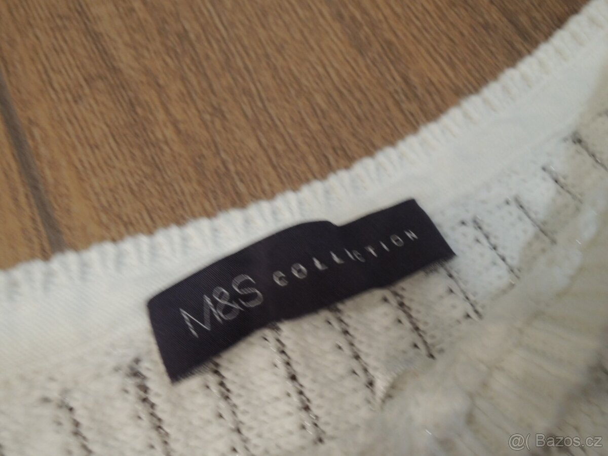 Bílý svetřík Marks & Spencer - 3