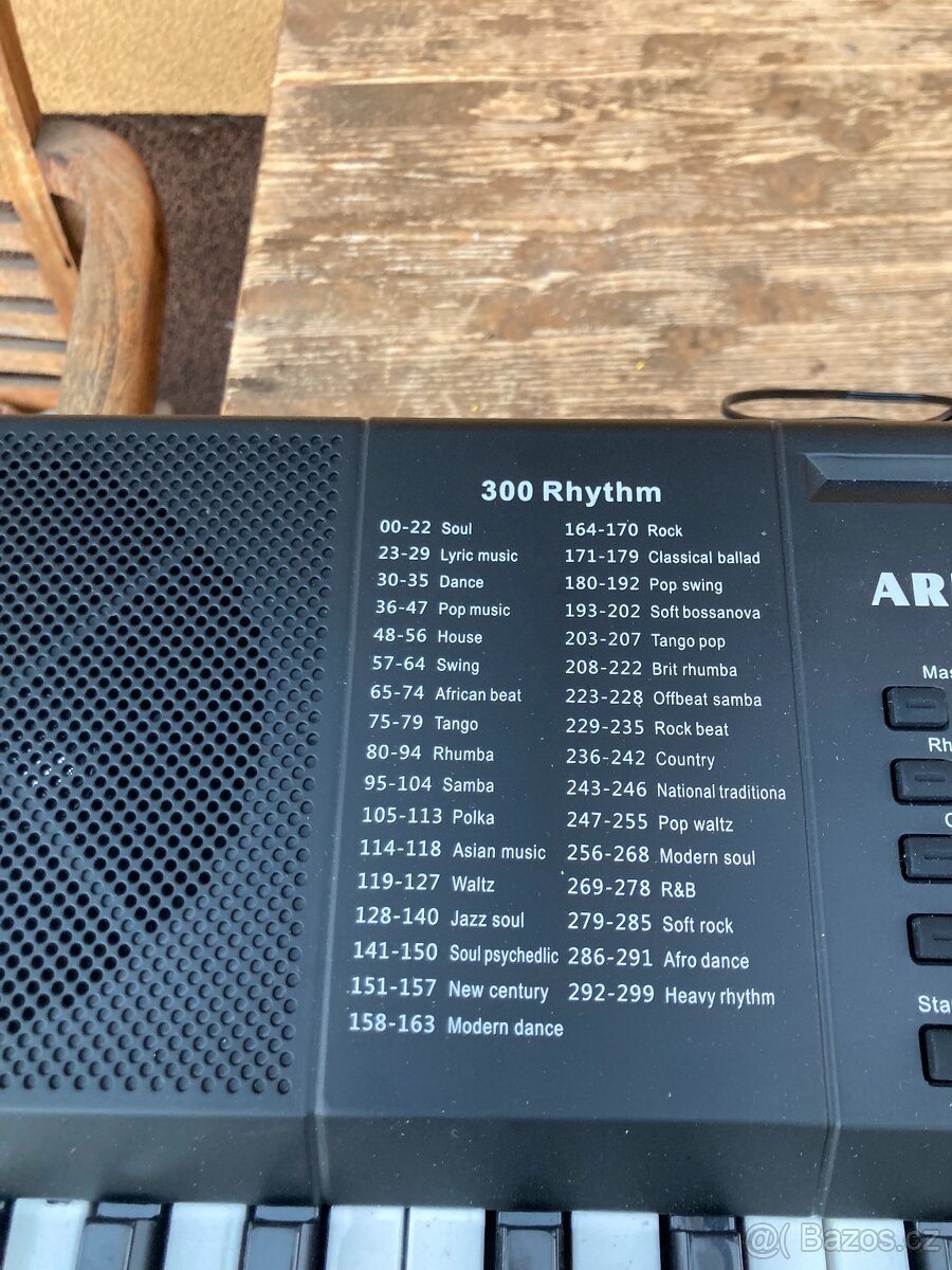 Klávesy Fox 168 BK + podstavec - 3